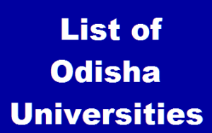 list of odisha universities